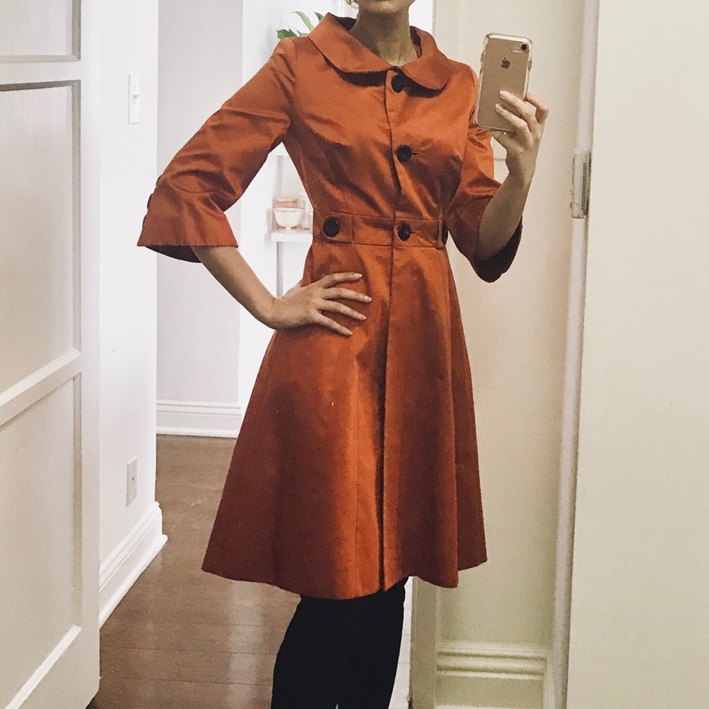 Karen Millen London Satin Trench Coat